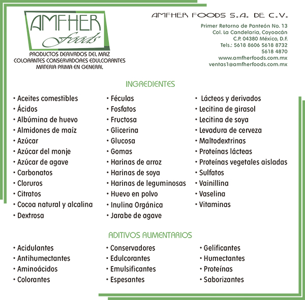 Amfher Foods, S.A. de C.V. Amfher Foods, S.A. de C.V.
